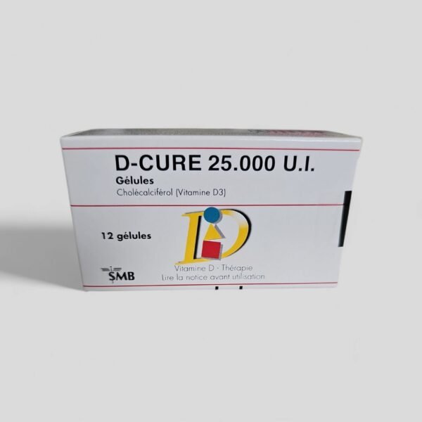 D Cure 12 Gélules est un complément alimentaire concentré en vitamine D3 (cholécalciférol),