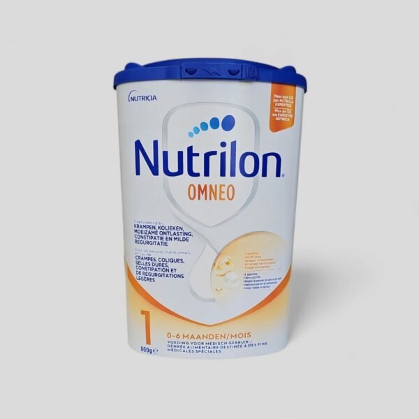 Nutrilon Omneo 1 | Crampes, Coliques, Selles dures, Constipation | Lait Bébé 0-6 mois | Lait en Poudre pour Biberon | Boite 800g| Laeken | Bruxelles